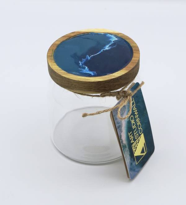 - a , glass, wood Sculpture by Andrea Ganoczyova, measuring 10 x 10 cm (H x W) £25